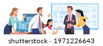 positive business men  women... | Shutterstock .eps vector #1971226643