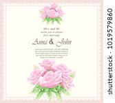 invitation card  wedding card... | Shutterstock .eps vector #1019579860