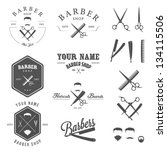 Set Of Vintage Barber Shop Logo ...