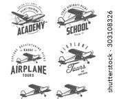Light Airplane Related Emblems  ...