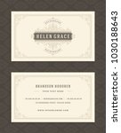 luxury business card and... | Shutterstock .eps vector #1030188643