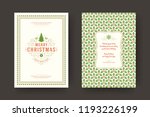 christmas greeting card design... | Shutterstock .eps vector #1193226199