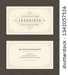 luxury business card and... | Shutterstock .eps vector #1342057526
