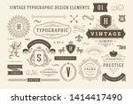 vintage typographic design... | Shutterstock .eps vector #1414417490