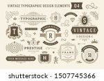 vintage typographic design... | Shutterstock .eps vector #1507745366