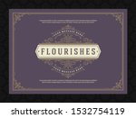 vintage ornament greeting card... | Shutterstock .eps vector #1532754119