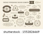 vintage typographic design... | Shutterstock .eps vector #1552826669