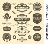 barber shop vintage retro... | Shutterstock .eps vector #179548220