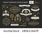 vintage typographic decorative... | Shutterstock .eps vector #1806116659
