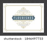 vintage ornament greeting card... | Shutterstock .eps vector #1846497733