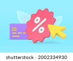 credit card discount program.... | Shutterstock .eps vector #2002334930