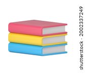 volumetric stack of books.... | Shutterstock .eps vector #2002337249