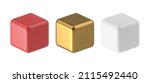 realistic square cubes with... | Shutterstock .eps vector #2115492440