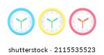 collection blue  yellow and red ... | Shutterstock .eps vector #2115535523