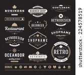 retro vintage insignias or... | Shutterstock .eps vector #224578519
