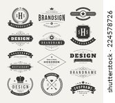 retro vintage insignias or... | Shutterstock .eps vector #224578726