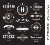 retro vintage insignias or... | Shutterstock .eps vector #241786729