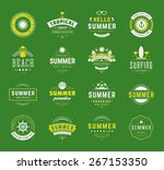 summer holidays design elements ... | Shutterstock .eps vector #267153350