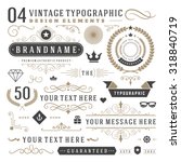 retro vintage typographic... | Shutterstock .eps vector #318840719