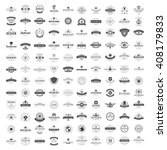 vintage logos design templates... | Shutterstock .eps vector #408179833