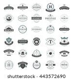 vintage logos design templates... | Shutterstock .eps vector #443572690
