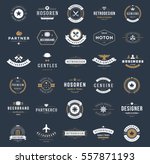 vintage logos design templates... | Shutterstock .eps vector #557871193