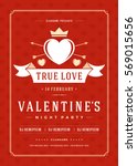 happy valentines day party... | Shutterstock .eps vector #569015656