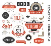 sale badges and tags design... | Shutterstock .eps vector #680334283