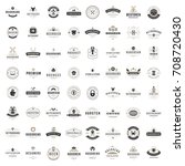 vintage logos design templates... | Shutterstock .eps vector #708720430