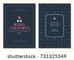 christmas greeting card design... | Shutterstock .eps vector #731325349