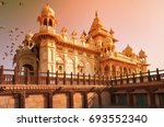 Small photo of The Jaswant Thada is a cenotaph located in Jodhpur, in the Indian state of Rajasthan. It was used for the cremation of the royal family of Marwar. Jodhpur Rajasthan India.