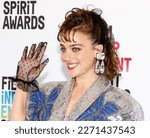 Small photo of Santa Monica, California - March 04, 2023: Beatrice Granano attends the 2023 Film Independent Spirit Awards
