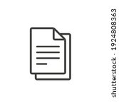 document vector iconisolated on ... | Shutterstock .eps vector #1924808363