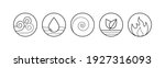 five elements of ayurveda... | Shutterstock .eps vector #1927316093