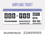 airplane flight ticket template ... | Shutterstock .eps vector #2134359353
