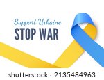 support ukraine concept with... | Shutterstock .eps vector #2135484963