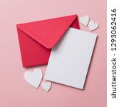 Love letter. white card with...