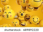 emoji emoticon character... | Shutterstock . vector #689892220