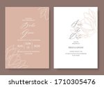 elegant wedding invitation card ... | Shutterstock .eps vector #1710305476