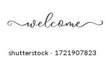 welcome   calligraphic... | Shutterstock .eps vector #1721907823