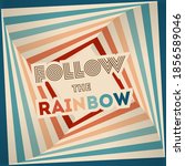 retrowave 80s art retro rainbow ... | Shutterstock .eps vector #1856589046