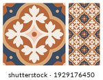 set of patterned azulejo floor... | Shutterstock .eps vector #1929176450