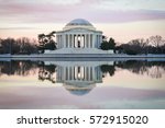 Jefferson Memorial At Sunset    ...
