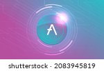 aave crypto currency themed... | Shutterstock .eps vector #2083945819