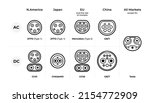 connector types for ev charging ... | Shutterstock .eps vector #2154772909