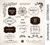 set of vector design elements... | Shutterstock .eps vector #103708640