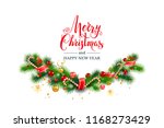 christmas tree decor | Shutterstock .eps vector #1168273429