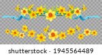 floral borders set with... | Shutterstock .eps vector #1945564489