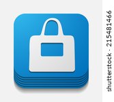 square button  bag | Shutterstock .eps vector #215481466