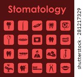 it is a set of stomatology... | Shutterstock .eps vector #281217329
